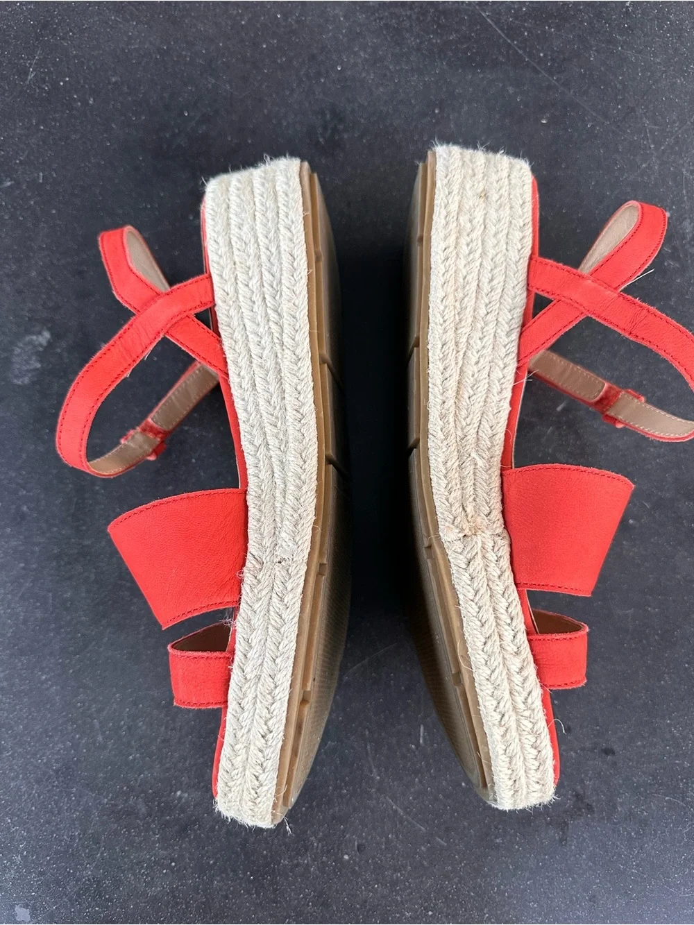Eileen Fisher Devi Espadrille Strappy Platform Sandal Tangelo 8 1/2